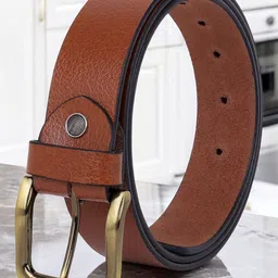 Metronaut Men Textured Leather Formal Belt-picture-9