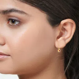 BHIMA Women 22KT BIS 916 Hallmark Gold Thiruvonam Blossom Drop Earrings- 2.01g-picture-13