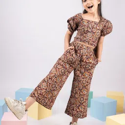 VASTRAMAY Girls Printed Top with Palazzos-image-61