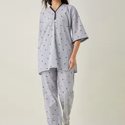 The Kaftan Company Women Top and Trousers Women Night suit-image-41