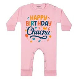 arvesa Happy Birthday Chahcu Printed Baby Rompers-picture-12