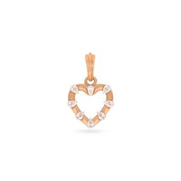 BHIMA 18K BIS Hallmark 750 PurityHeart Cut Diamond Pendant-image-70