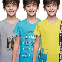 KiddoPanti Boys 3 Printed Pockets T-shirt-picture-8
