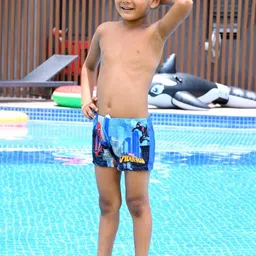 Yellow Bee Boys Marvel Spider-Man Polyester Swim Bottoms-picture-2