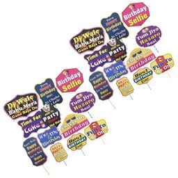 Kuber Industries 28 -Pcs Pink & Blue Cardboard Cupcake Toppers-36