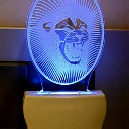 SOMIL Green & Blue Printed Glass Oval Shaped Wall Lamp-image-16