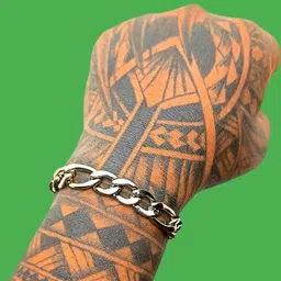 Dynamic Retail Global Men Silver-Plated Link Bracelet-image-90