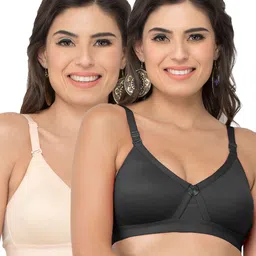 College Girl Pack of 2 Solid Full Coverage Lightly Padded Non-Wired Minimizer Bra image 4