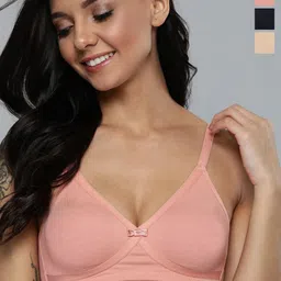 Mast & Harbour Pack Of 3 Medium Coverage Lightly Padded Seamless Bra-picture-57