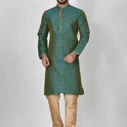 RANAK Men Flared Sleeves Thread Work Kurta-36