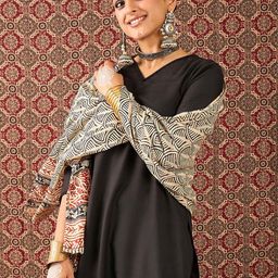 Indo Era Women Solid Kurta with Trouser & Dupatta-picture-40