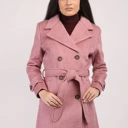 HONNETE Checked Notched Lapel Double-Breasted Winter Overcoat-picture-13
