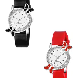 THE SHOPOHOLIC Women Set of 2 Embellished Dial & Straps Analogue Watch BF-BR-picture-7