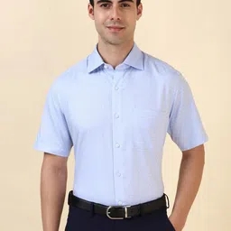 Allen Solly Sport Geometric Printed Spread Collar Cotton Formal Shirt-picture-6