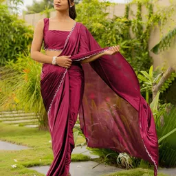 Subham Beads and Stones Silk Blend Saree-41