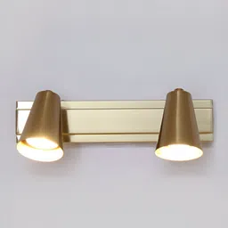 SHREE KALA HOME DECOR Brown Metal Traditional Abstract Shaped Shaped Wall Lamp-29