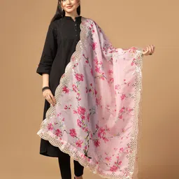 Kaizen TEXO FAB Printed Organza Dupatta-15