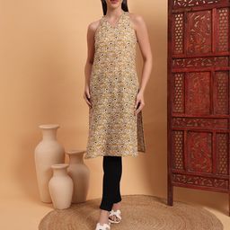 Anouk Rustic Paisley Printed Halter Neck Straight Kurta-image-44