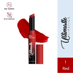 Blue Heaven Ultimatte Non-Transfer Smudge Proof Waterproof Lipstick - Red 01-48