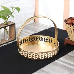 Amaya Decors Round Metal Self Design Organizer-image-51