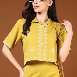 LIMEROAD Women Floral Embroidered Cotton Top-picture-16