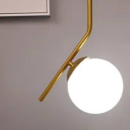 KINIS Gold-Toned & White Quirky Ceiling Lamp-image-33