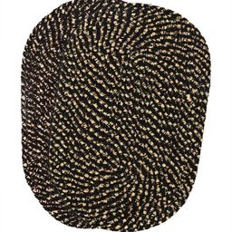Aura Black & Beige 2 Pieces Self-Designed Cotton Anti Slip Doormats-image-99