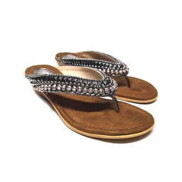 VANSON SHOES Women Embellished T-Strap Flats-26