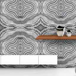 ArtzFolio Printed UV-Resistant Anti-Bacterial Ethnic Geometric Abstraction Peel & Stick Wallpaper-picture-42