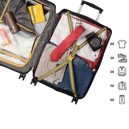 Timus Neolite Set Of 3 Textured Hard-Sided Trolley Bag image 5
