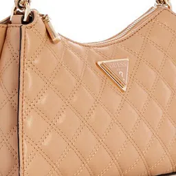 GUESS Textured PU Structured Shoulder Bag with Quilted image 5