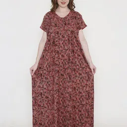 NIGHTSPREE Printed Maxi Nightdress-picture-2