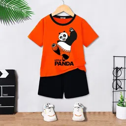 BAESD Kids Printed Pure Cotton T-Shirt With Shorts-image-74