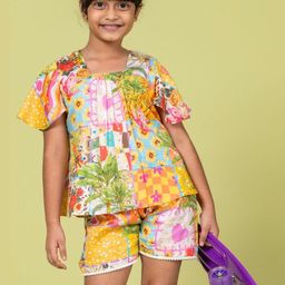 Tura Turi Girls Printed Clothing Set-image-33