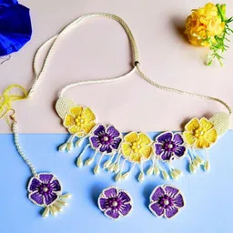 Tipsy closet Women Purple Jewellery Set-image-81