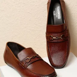 Teakwood Leathers Men Solid Leather Loafers Casual Shoes-picture-4
