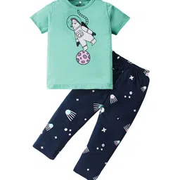 Nite Flite Boys Graphic Printed Night suit-image-49