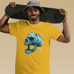 Zenroz Men Graphic Printed Round Neck Cotton Relaxed Fit T-shirt-image-43
