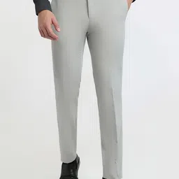 Raymond Contemporary-Fit Flat Front Formal Trouser-image-73