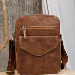 HATS OFF ACCESSORIES Leather Structured Sling Bag with Fringed-0