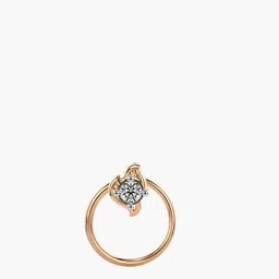 VALANOVA Women Hallmarked 14K Rose Gold & Certified Lab Grown Diamond 0.03cts Nosepin-picture-16