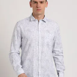 Turtle Men Relaxed Slim Fit Floral Opaque Printed Casual Shirt-image-71
