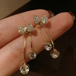 Celestria Contemporary Drop Earrings-44