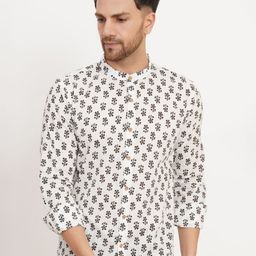 COTLAND FASHION Men Classic Floral Opaque Printed Casual Shirt-image-82