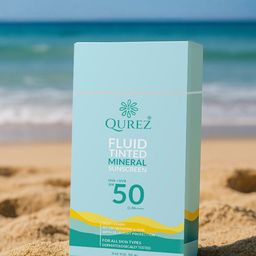 QUREZ Fluid Tinted Mineral Sunscreen SPF 50 PA++++- 50 ml-3
