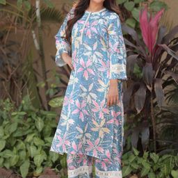 Svamsa Printed Tunic & Palazzos Co-Ord Set-picture-3