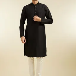 Diwas by Manyavar Men Regular Kurta with Pyjamas-image-18