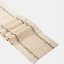 Fabindia Off White & Brown Printed Table Runner-image-66