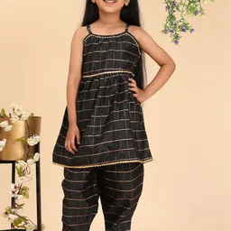 Cutiekins Girls Regular Gotta Patti Kurta with Dhoti Pants-picture-20