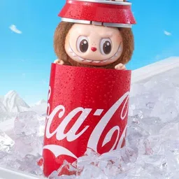 FEELHIGH Kids Red Labubu The Monsters Coca Cola Series Showpieces-image-4